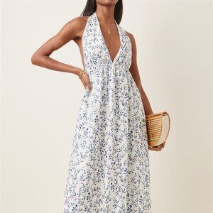 **Brand New** Agua by Agua Bendita Olivia Floral Halter Maxi Dress - Size M